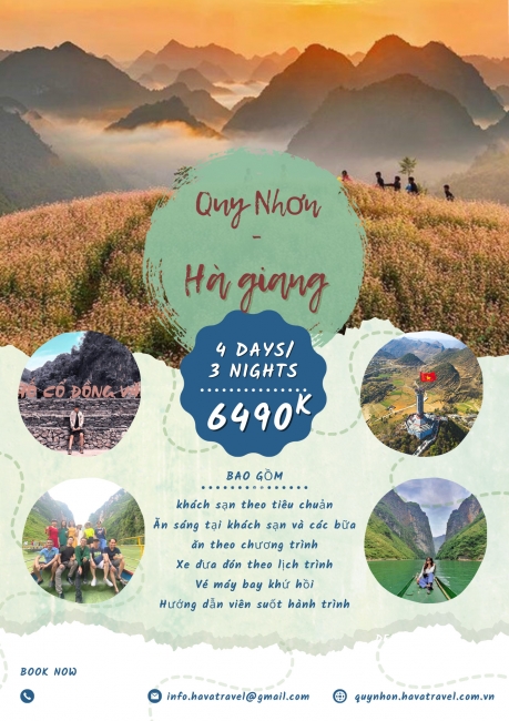 TOUR HÀ GIANG - ĐỒNG VĂN 4N3D KHỞI HÀNH TỪ QUY NHƠN